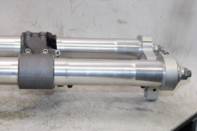 2003 DUCATI 999 OEM COMPLETE FRONT END FORKS SUSPENSION HANDLEBARS TRIPLE TREE