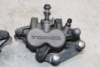 06-08 KAWASAKI NINJA 650R OEM RIGHT LEFT FRONT BRAKE CALIPER SET PAIR CALIPERS