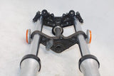 1980 SUZUKI GS250T OEM FRONT FORKS SHOCK SUSPENSION END COMPLETE TRIPLE TREE