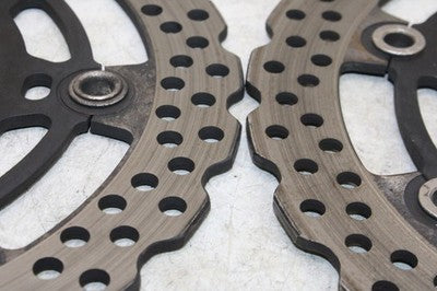 13-16 KAWASAKI NINJA 650 EX650F OEM FRONT LEFT RIGHT BRAKE ROTORS DISCS