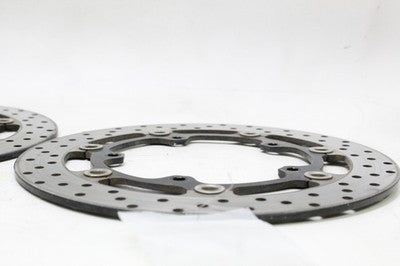06-09 YAMAHA YZF R6S OEM FRONT BRAKE DISC ROTORS PAIR