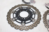 09-14 KAWASAKI VERSYS 650 KLE650CF OEM FRONT LEFT RIGHT BRAKE ROTORS DISCS