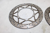 02 YAMAHA V STAR 1100 XVS1100 OEM FRONT LEFT RIGHT BRAKE ROTORS DISCS