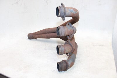 91-92 KAWASAKI NINJA ZX7 ZX750J OEM EXHAUST HEADER PIPES MANIFOLD