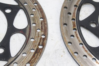 2006 SUZUKI KATANA 600 GSX600F OEM FRONT LEFT RIGHT BRAKE ROTORS DISCS