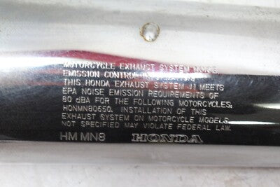 88-91 HONDA HAWK GT 650 NT650 OEM EXHAUST PIPE MUFFLER SLIP ON CAN SILENCER