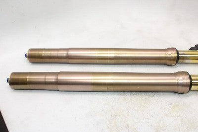 01-02 SUZUKI GSXR 1000 OEM FRONT FORKS SHOCK SUSPENSION SET PAIR