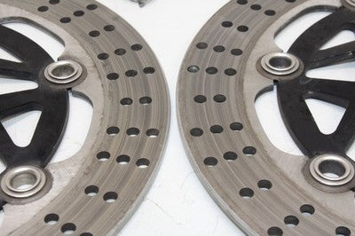 95-96 KAWASAKI NINJA ZX6R ZX600F OEM FRONT LEFT RIGHT BRAKE ROTORS DISCS