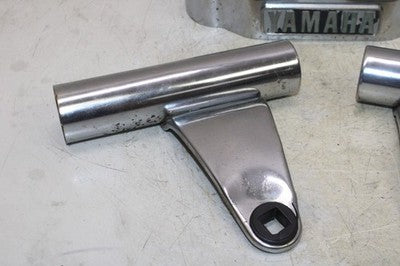 1980 YAMAHA XS850 OEM FRONT FORK COVERS BRACKETS
