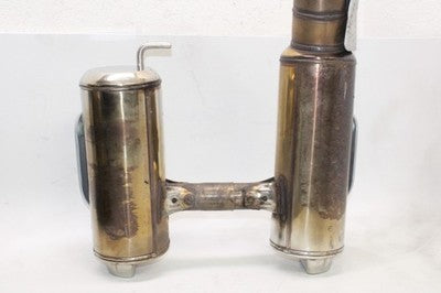 2003 BMW F650GS DAKAR OEM EXHAUST PIPE MUFFLER SLIP ON CAN SILENCER PAIR