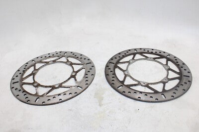 02 YAMAHA V STAR 1100 XVS1100 OEM FRONT LEFT RIGHT BRAKE ROTORS DISCS