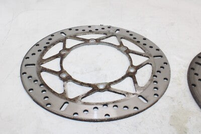 02 YAMAHA V STAR 1100 XVS1100 OEM FRONT LEFT RIGHT BRAKE ROTORS DISCS