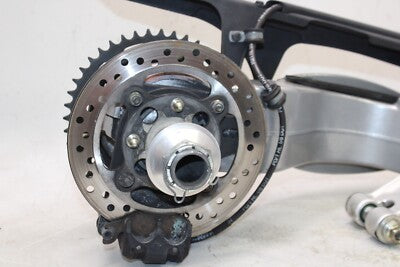 1999 TRIUMPH SPEED TRIPLE T509 OEM REAR SWINGARM BACK W ROTOR BRAKE CALIPER