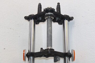 1980 SUZUKI GS250T OEM FRONT FORKS SHOCK SUSPENSION END COMPLETE TRIPLE TREE