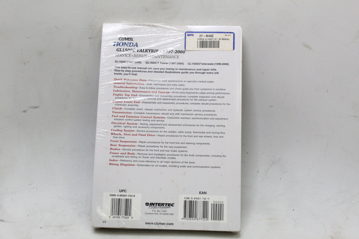 1997-2000 Honda GL1500C Valkyrie Clymer Service Repair Manual