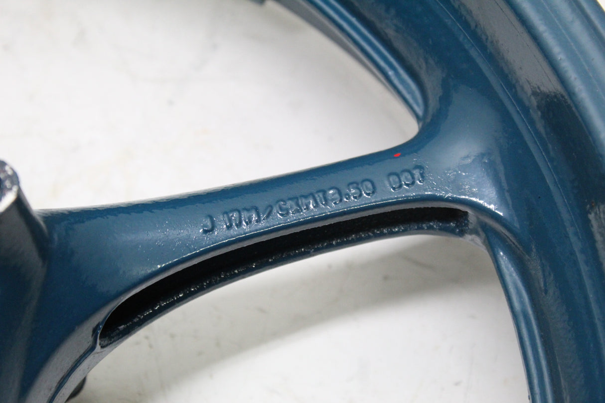 2005 YAMAHA YZF R6 OEM FRONT WHEEL RIM 17X3.50 BLUE