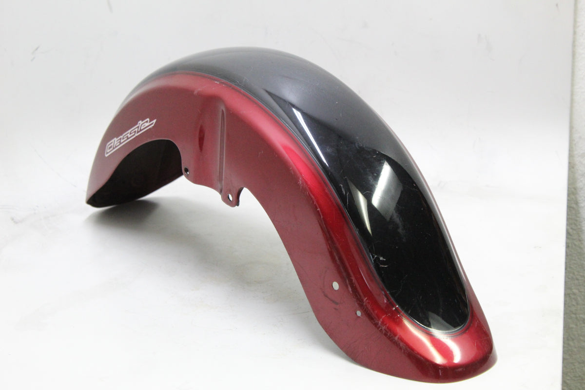 2007 YAMAHA XVS650 V STAR 650 OEM FRONT FENDER RED BLACK CLASSIC