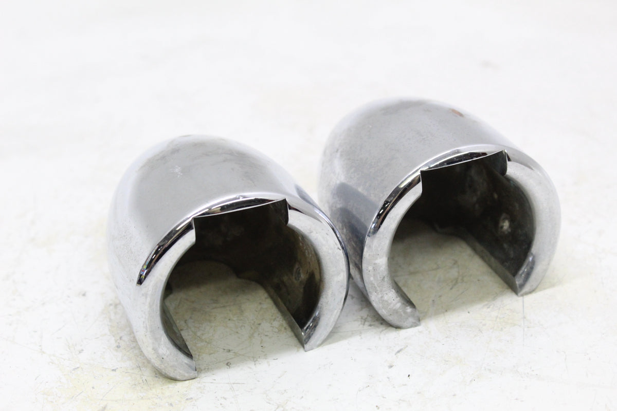 2005 KAWASAKI VULCAN 1500 VN1500 Chrome Bullet Front Axle Nut Covers Pair