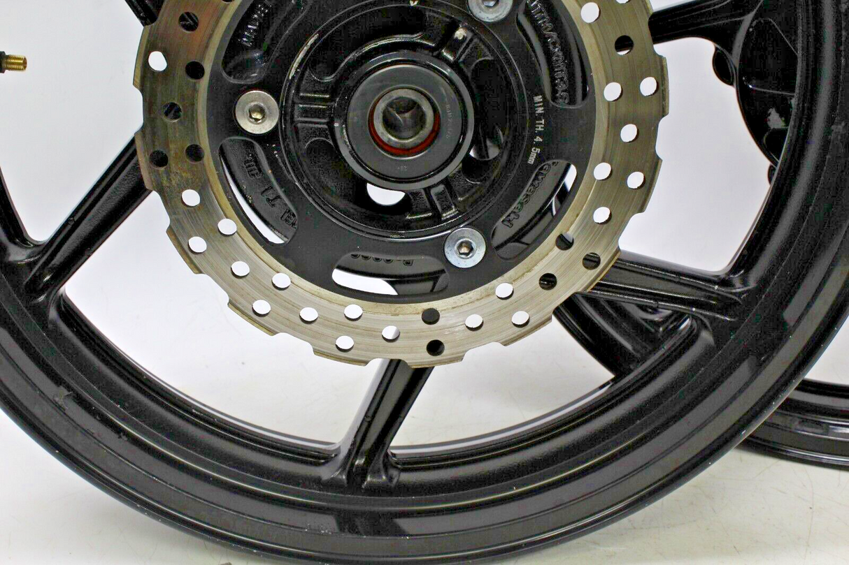 08-12 Ninja 250 Ex250 250r Front-Rear Wheel Rims Straight Set