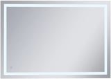Elegant Lighting MRE14260 Helios 60" W X 42" H Modern Rectangular - Glossy White