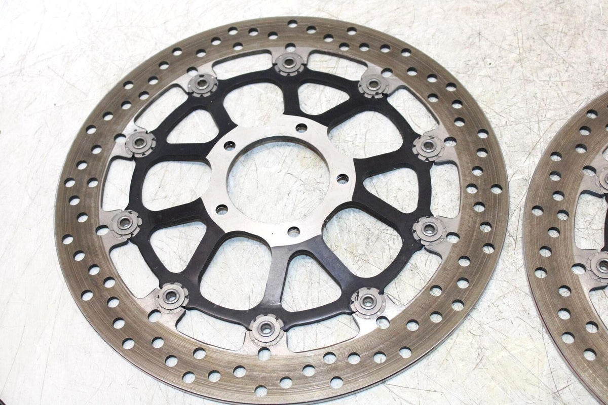 14-15 DUCATI 899 PANIGALE FRONT LEFT RIGHT BRAKE ROTORS DISCS