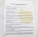 Slipstreamer - SS-30-17C Classic Windshield 17" Clear With Chrome Hardware