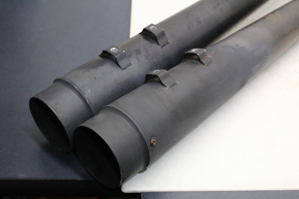 MUTAZU Black Slip-On Mufflers Exhaust Harley Touring