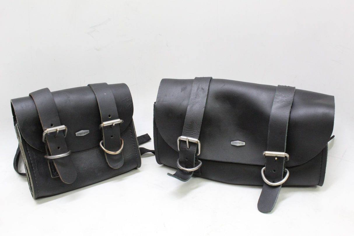 Street & Steel Leather Tool Bag Kawasaki Yamaha Suzuki