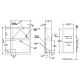 ASI 0473 Commercial Restroom Sanitary Napkin Disposal, Recessed-Mounted, Stainle