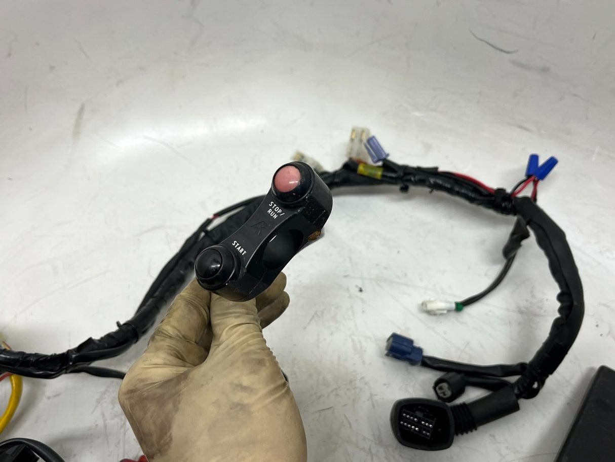 2011 Yamaha YZF R6 MAIN ENGINE WIRING HARNESS MOTOR WIRE LOOM With ECU