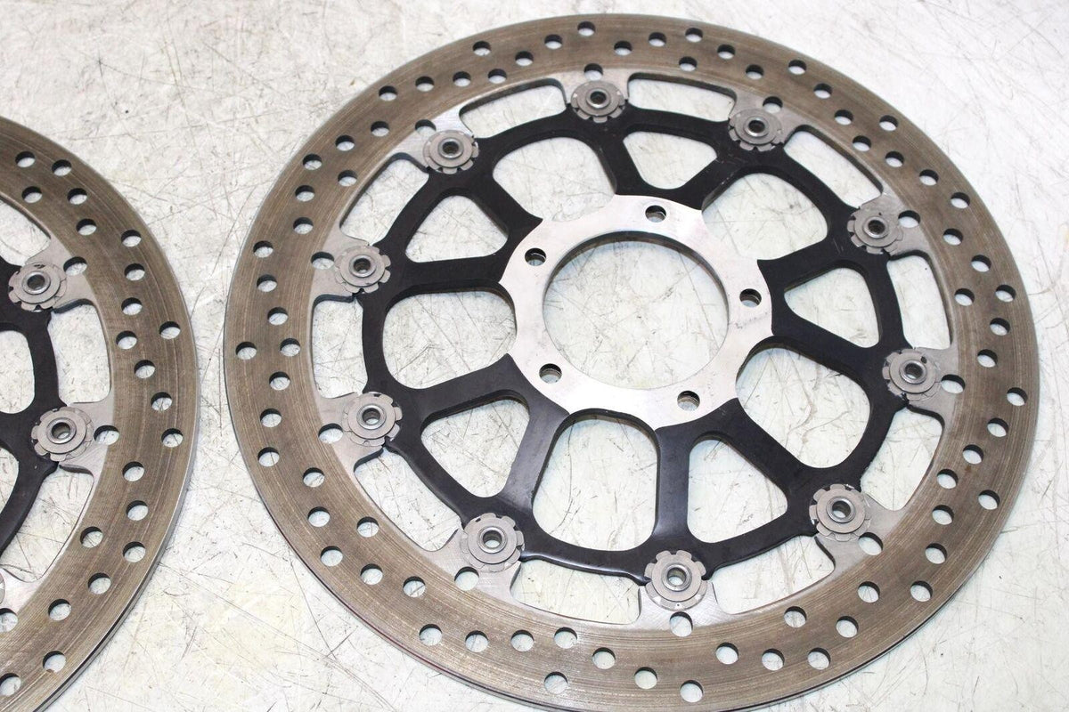 14-15 DUCATI 899 PANIGALE FRONT LEFT RIGHT BRAKE ROTORS DISCS
