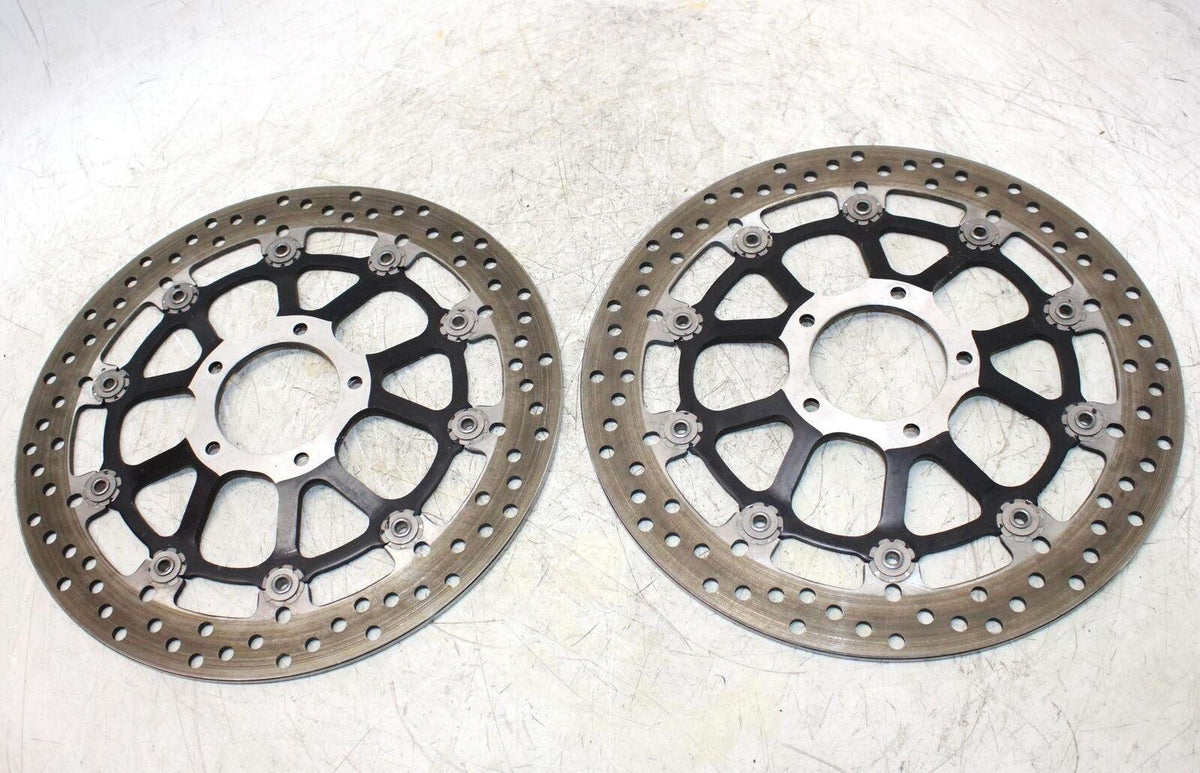 14-15 DUCATI 899 PANIGALE FRONT LEFT RIGHT BRAKE ROTORS DISCS