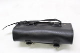 Vinyl Leather Motorcycle Medium Satchel Luggage Tool Bag Yamaha Suzuki Kawasaki
