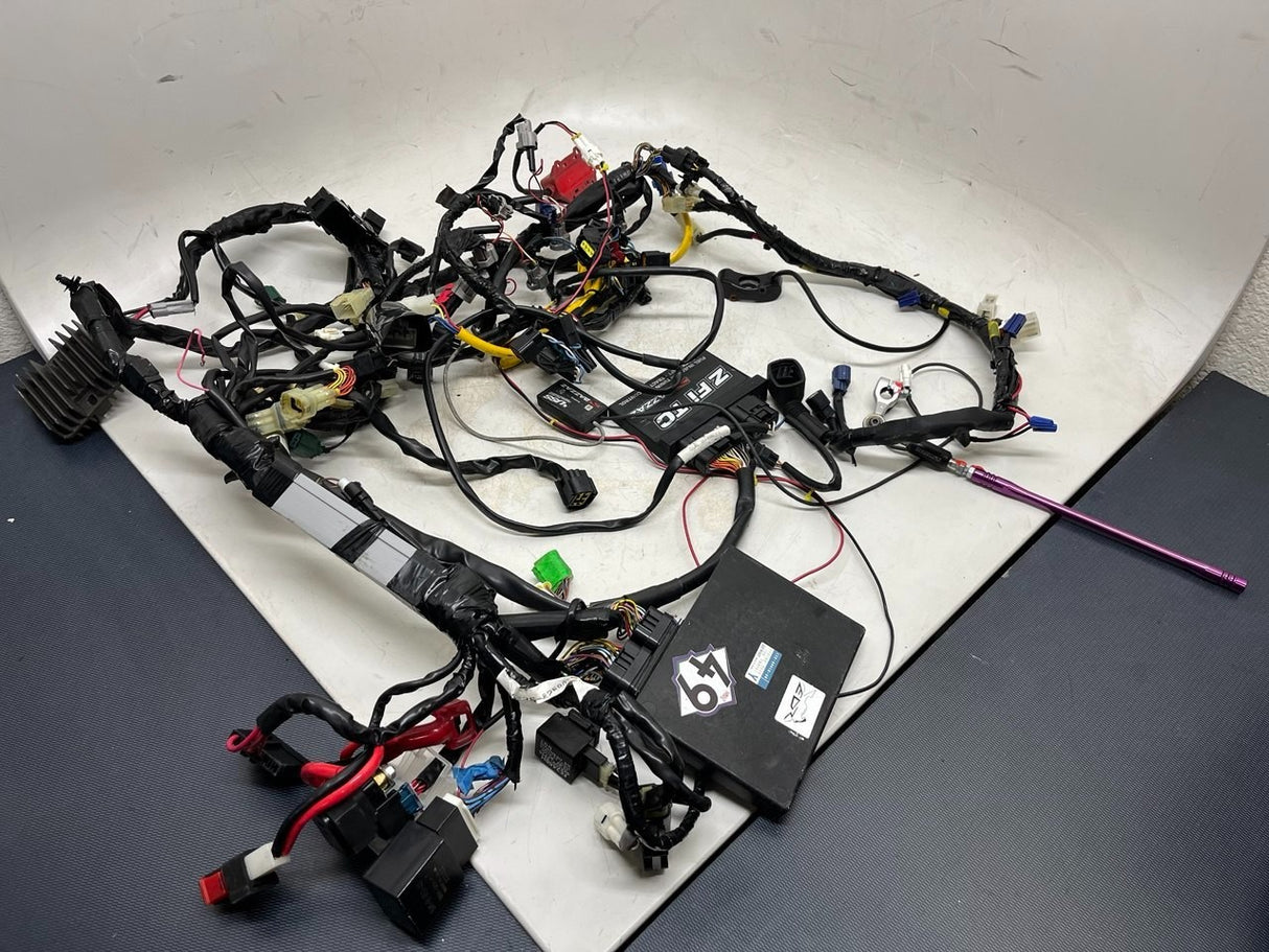 2011 Yamaha YZF R6 MAIN ENGINE WIRING HARNESS MOTOR WIRE LOOM With ECU
