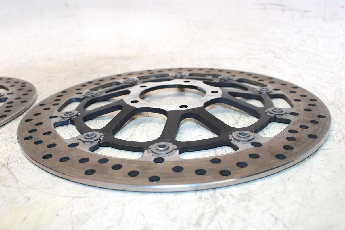 14-15 DUCATI 899 PANIGALE FRONT LEFT RIGHT BRAKE ROTORS DISCS