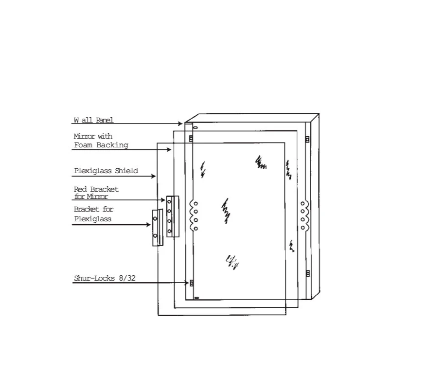 Sentry Vandal Resistant 18x30 Commercial Restroom Mirror - 18" X 30" AA-SMS1830