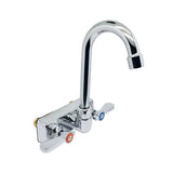 BK Resources BKHS-D-SS-SS Space Saver Hand Sink With Side Splashes Wall Mount