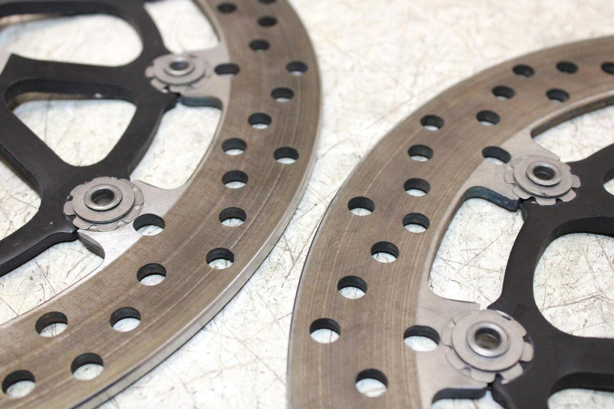 14-15 DUCATI 899 PANIGALE FRONT LEFT RIGHT BRAKE ROTORS DISCS