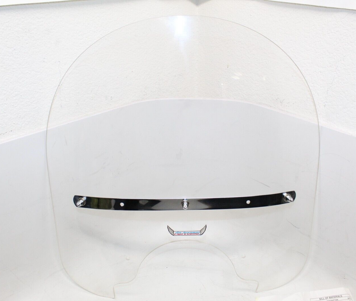 Slipstreamer - SS-30-17C Classic Windshield 17" Clear With Chrome Hardware