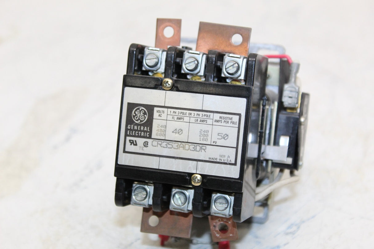 AMX 4 Portable X-Ray GE CR353AD3DR Definite Purpose Contactor 40A 3P 24/28V Coil