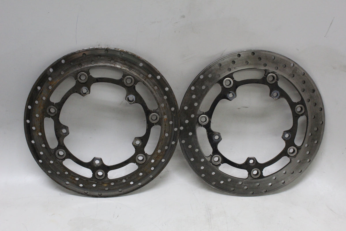 2009 Yamaha YZF R6S OEM Front Brake Rotors Discs Pair