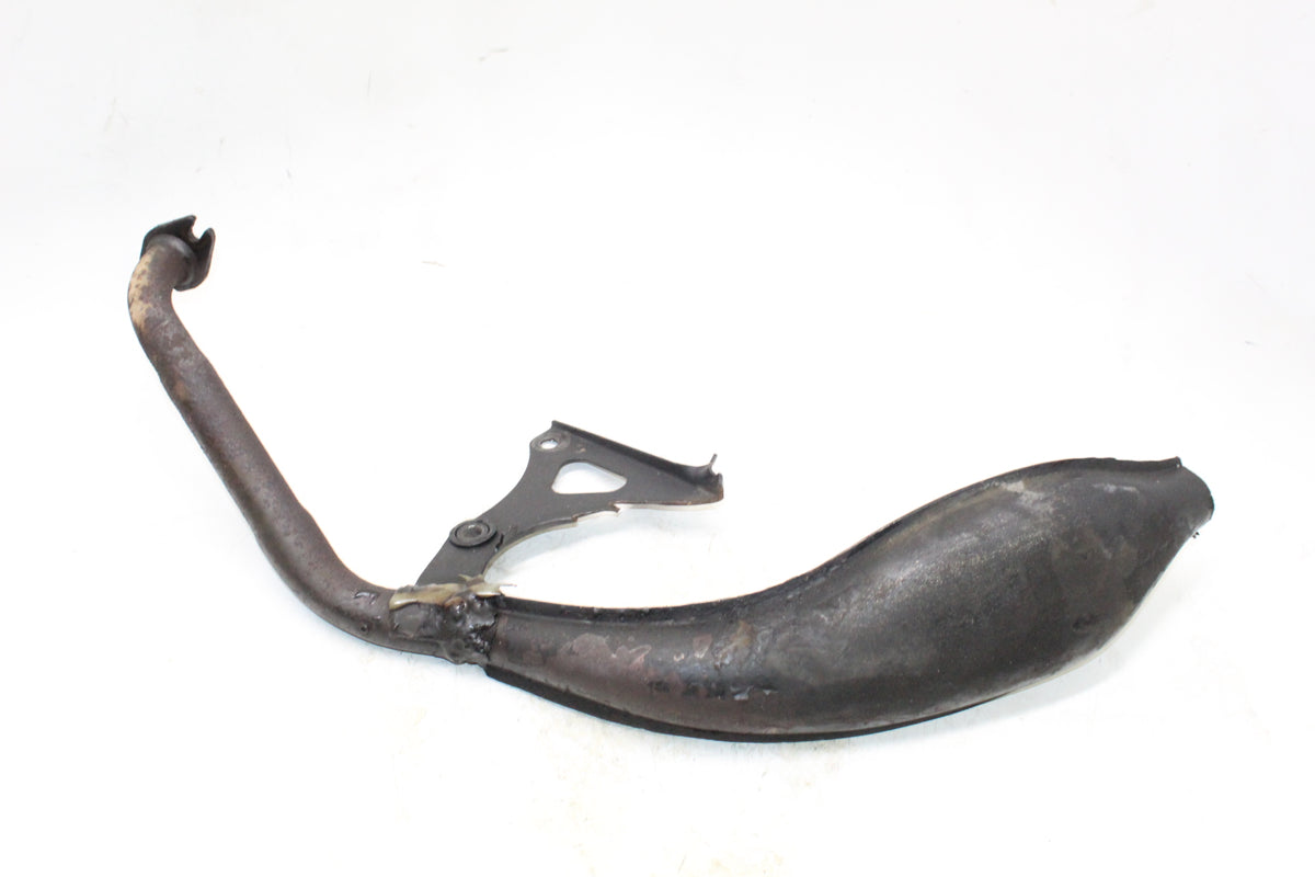 2002 Yamaha Zuma 50 YW50 Exhaust Pipe Expansion Chamber With Mounting Bracket