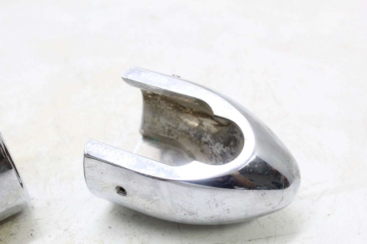 2005 KAWASAKI VULCAN 1500 VN1500 Chrome Bullet Front Axle Nut Covers Pair