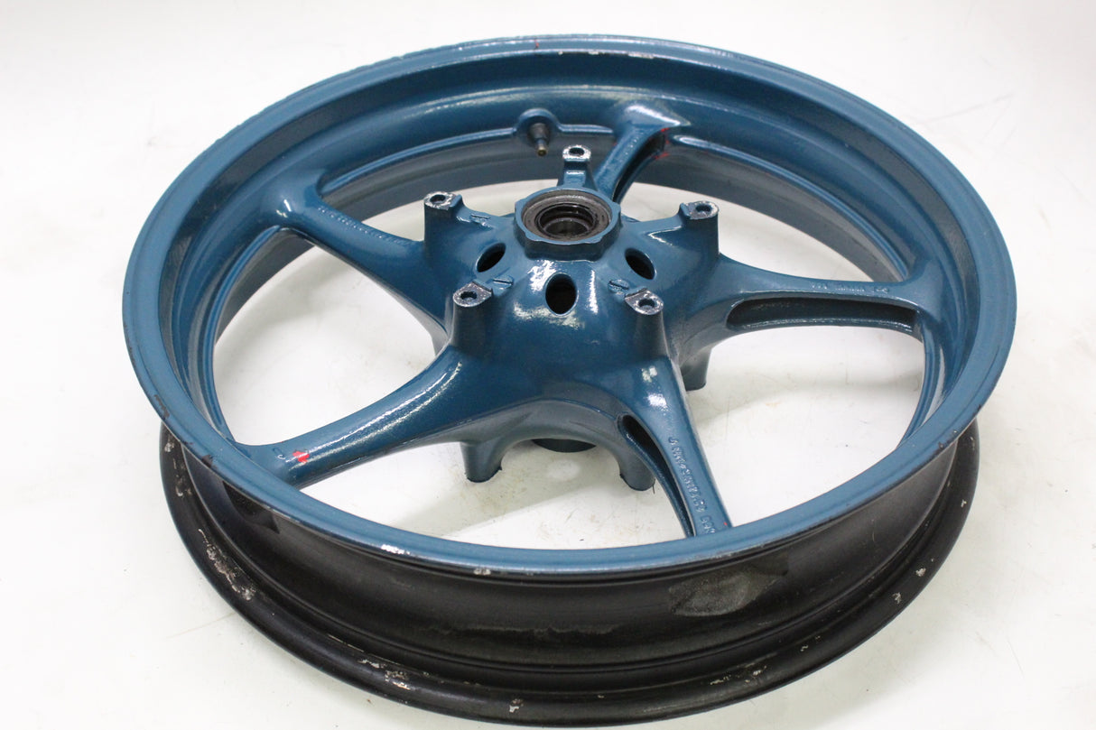 2005 YAMAHA YZF R6 OEM FRONT WHEEL RIM 17X3.50 BLUE
