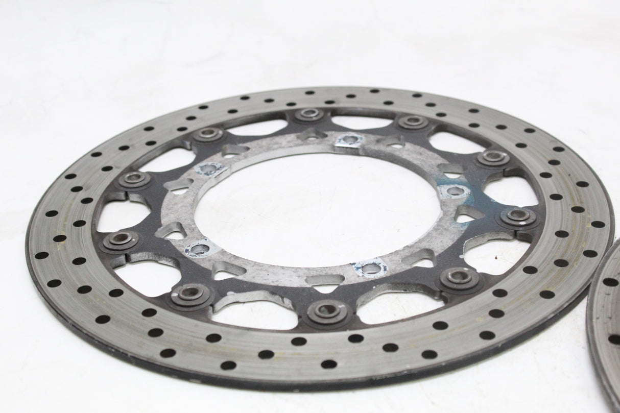 2005 Yamaha YZF R6 OEM FRONT LEFT RIGHT BRAKE ROTORS DISCS