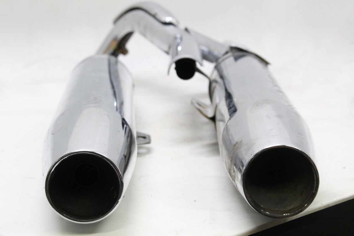 2007 YAMAHA XVS650 V STAR 650 OEM EXHAUST MUFFLER SET PAIR
