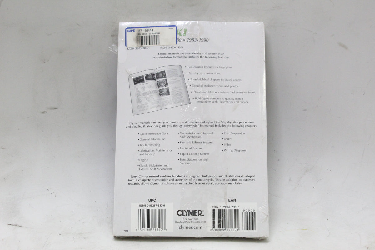 Kawasaki KX60 1983-2002 KX80 1983-1990 Clymer Service Repair Manual