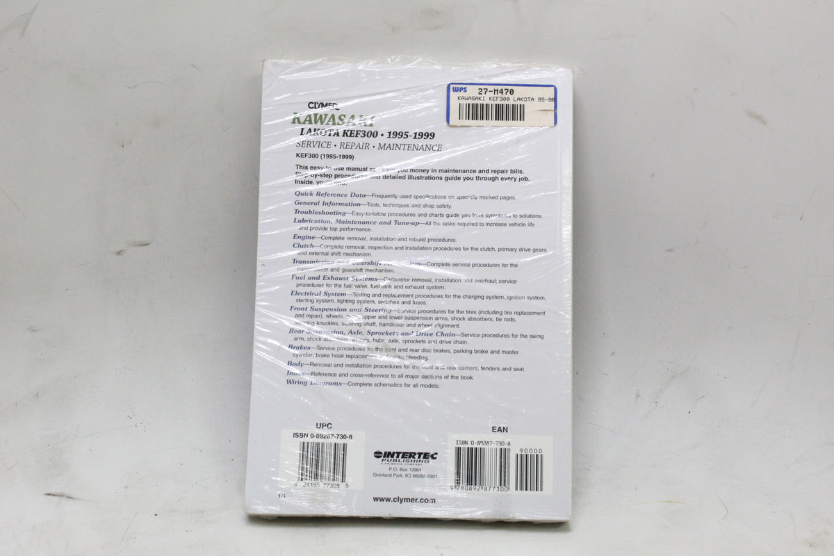 1995-1999 Kawasaki Lakota KEF300 Clymer Service Repair Manual