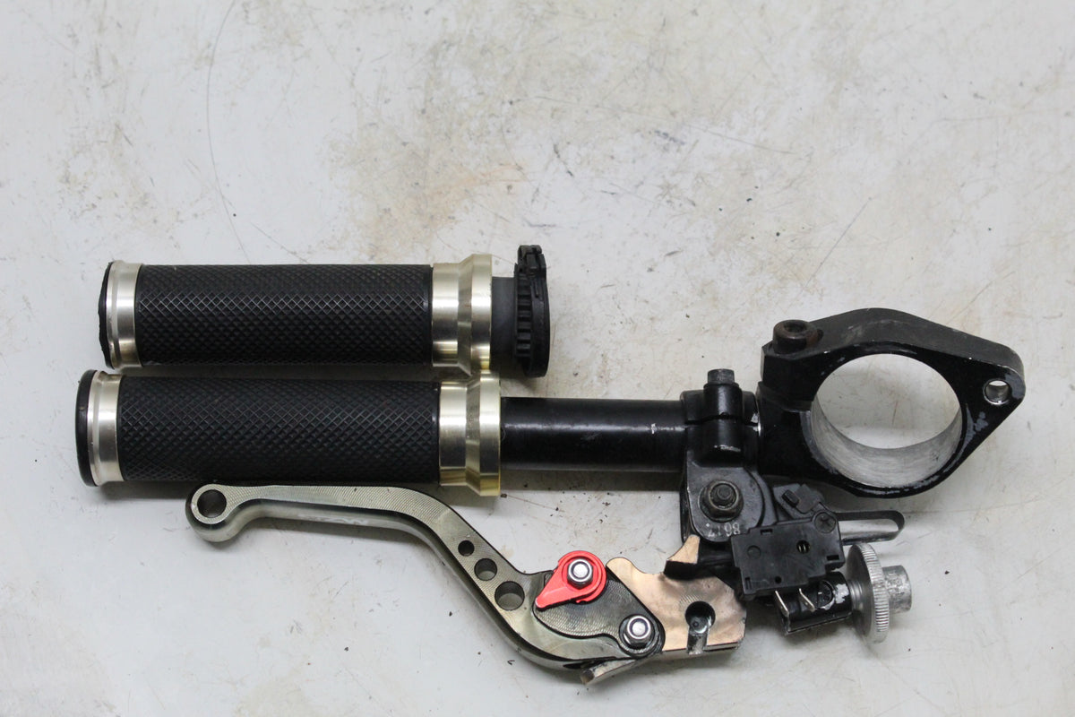 2009 Yamaha YZF-R6S Left Clip On Handlebar With Clutch Lever And Grips