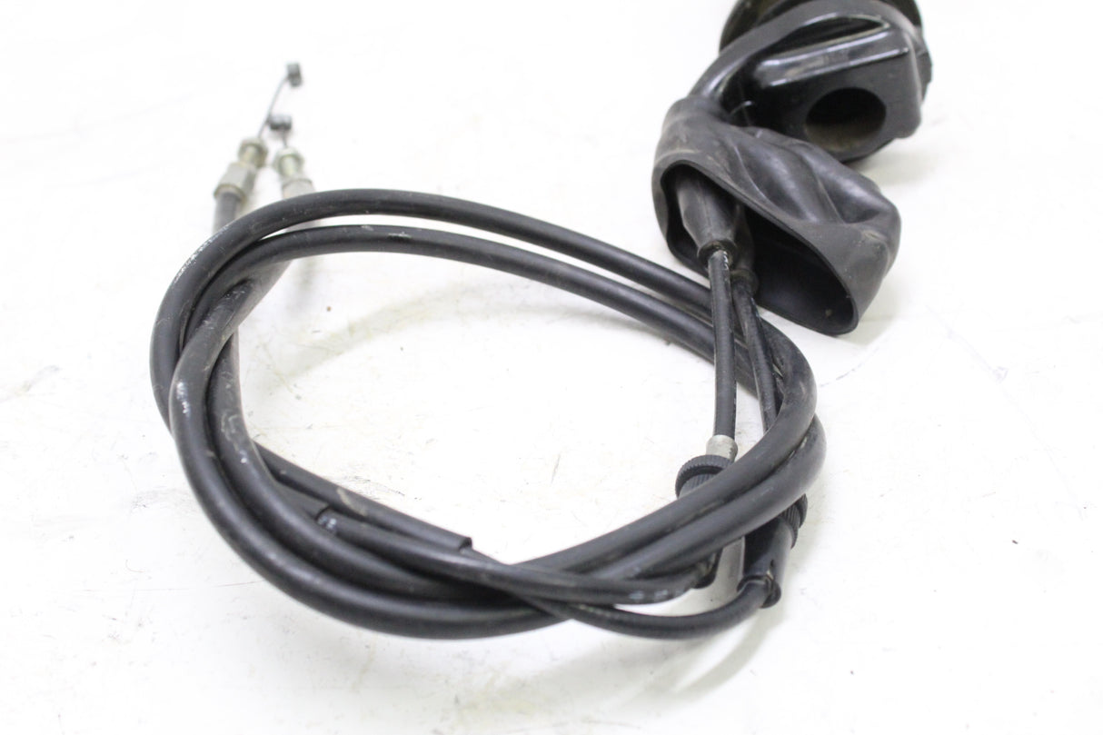 2011 KAWASAKI KLR650 OEM RIGHT THROTTLE GRIP W CABLES HOUSING